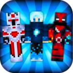 boys skins for minecraft android application logo